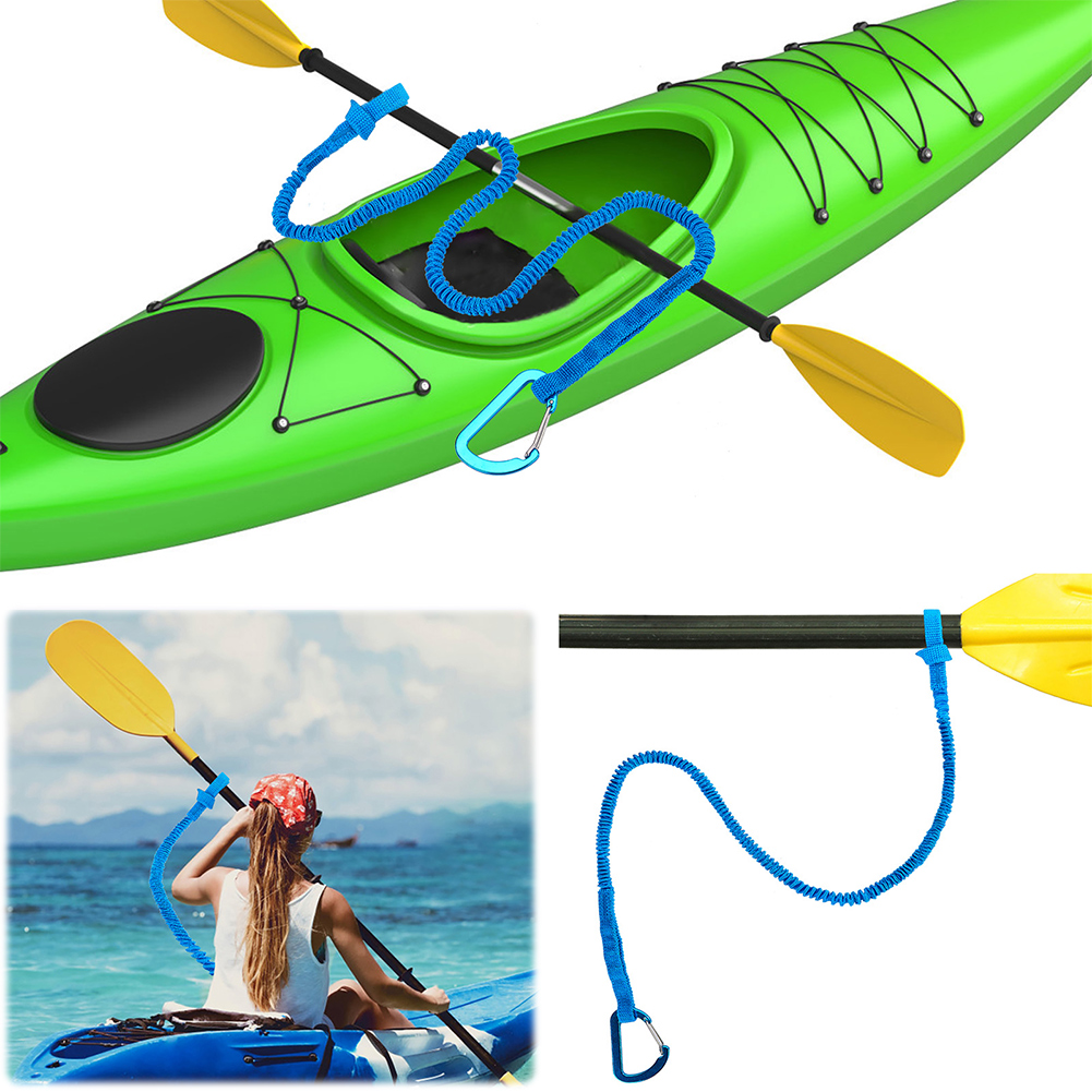 Fishing Kayak Paddle Leash - 4~1PCS Kayak Paddle Leash Adjustable Stretchable