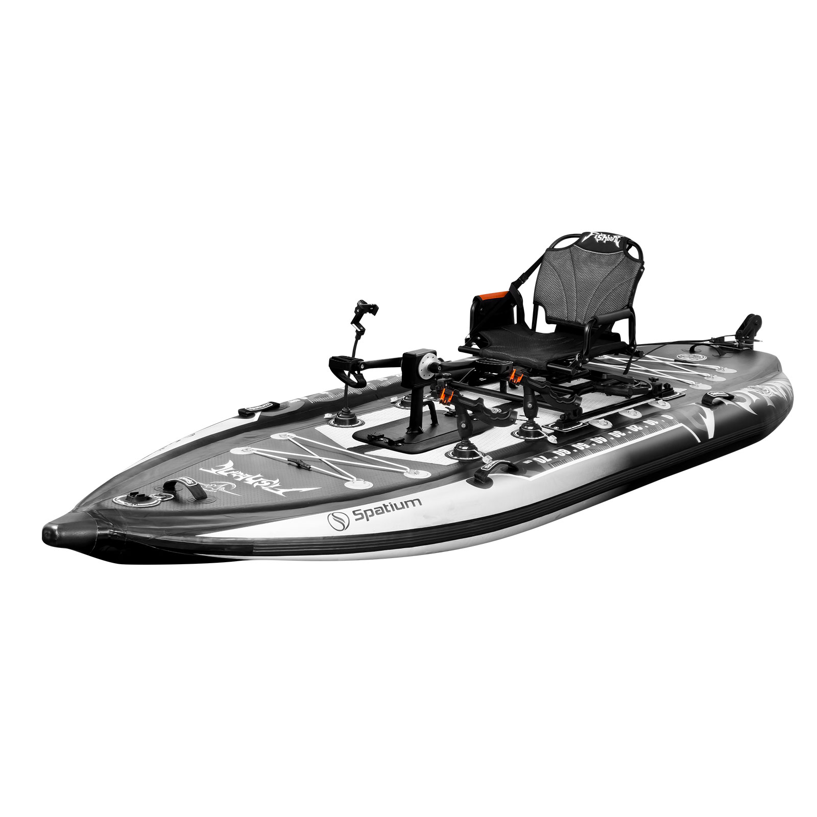 Fishing Kayak Sit On Top - Spatium Pedal Kayak Inflatable Fishing Kayak