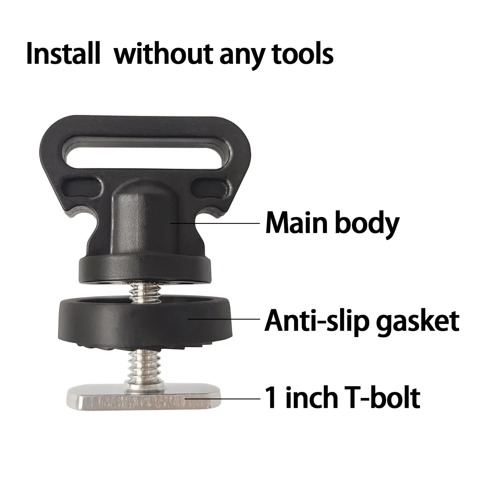 Fishing Kayak Anchor - Kayak Track Tie Down Anchor Mount